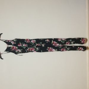 Floral print pant jumpsuit